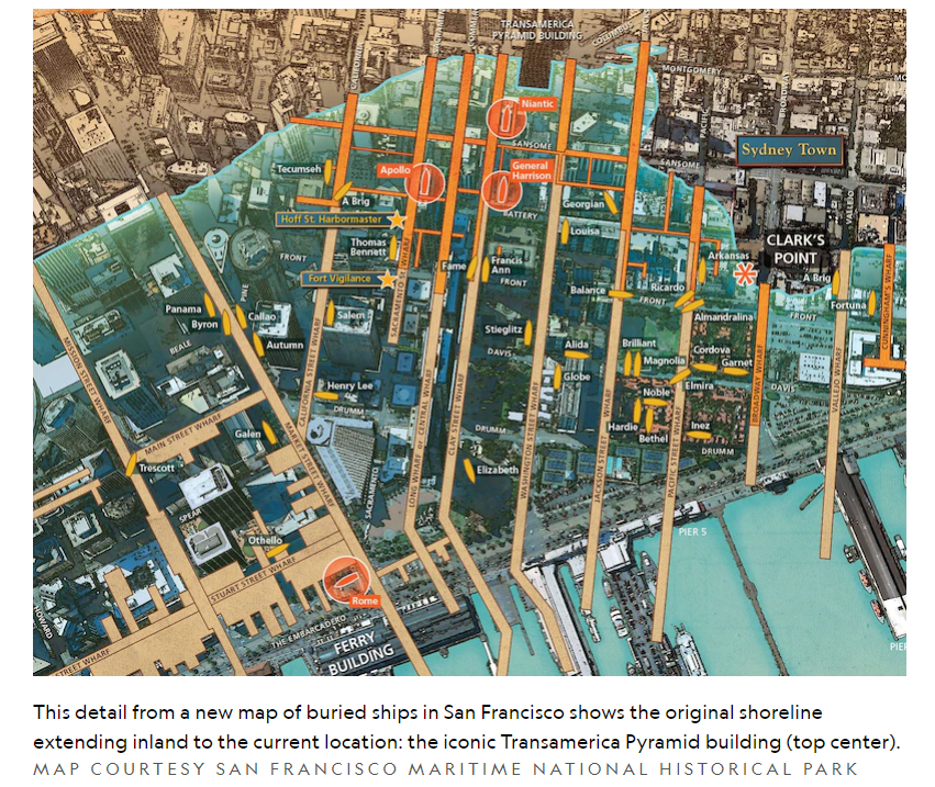 Map of SF Buried Ships